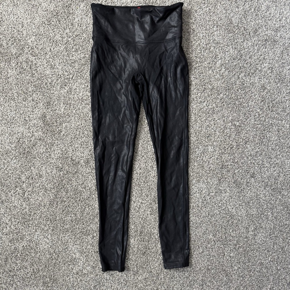 Spanx Faux Leather Leggings for Women, Size M - Black - Picture 2 of 12
